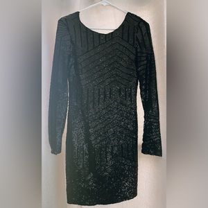 Black Sequin Dress